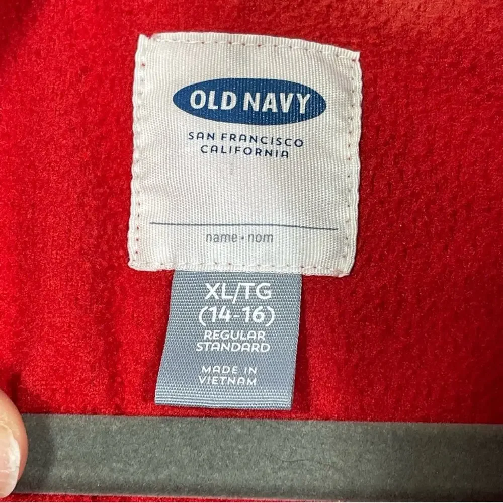Old Navy, Fleece 1/4 Zip Fleece Pullover Sweater. Size XL (14/16).